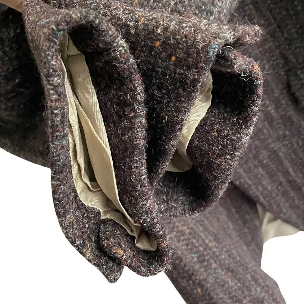 HARRIS TWEED Vintage Hand Woven Scotland Wool Blazer 48R - Picture 4 of 8